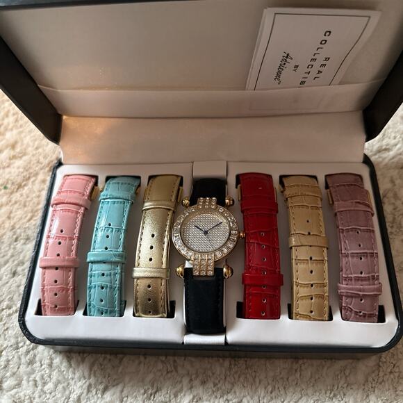 Real Collectibles by Adrienne vintage watch set NIB